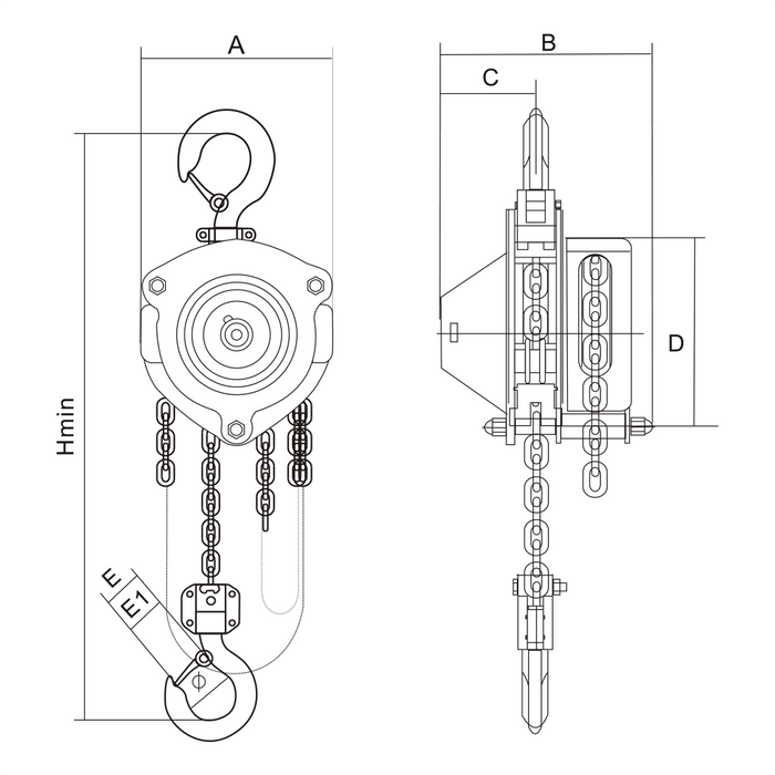 Mini Chain Block CB250-ABLE