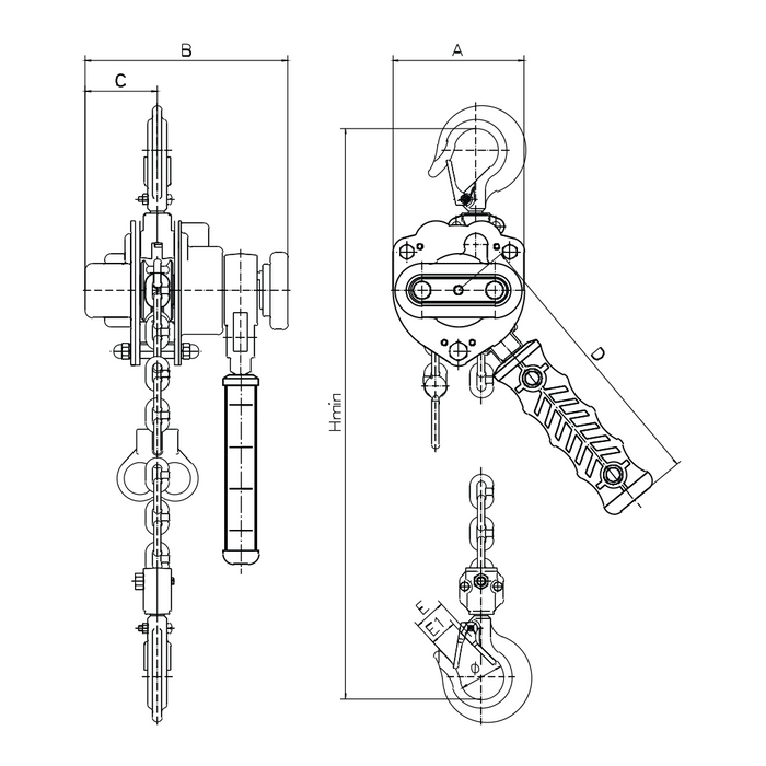 Mini Lever Hoist LB 250-ABLE